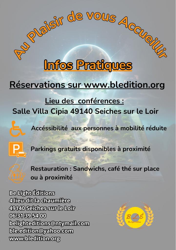 L'affiche pour les journées Be Light Editions 2026 avec Carmen Goudreau. Les infos pratiques.